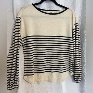 Black and Cream Stripped Shirt
